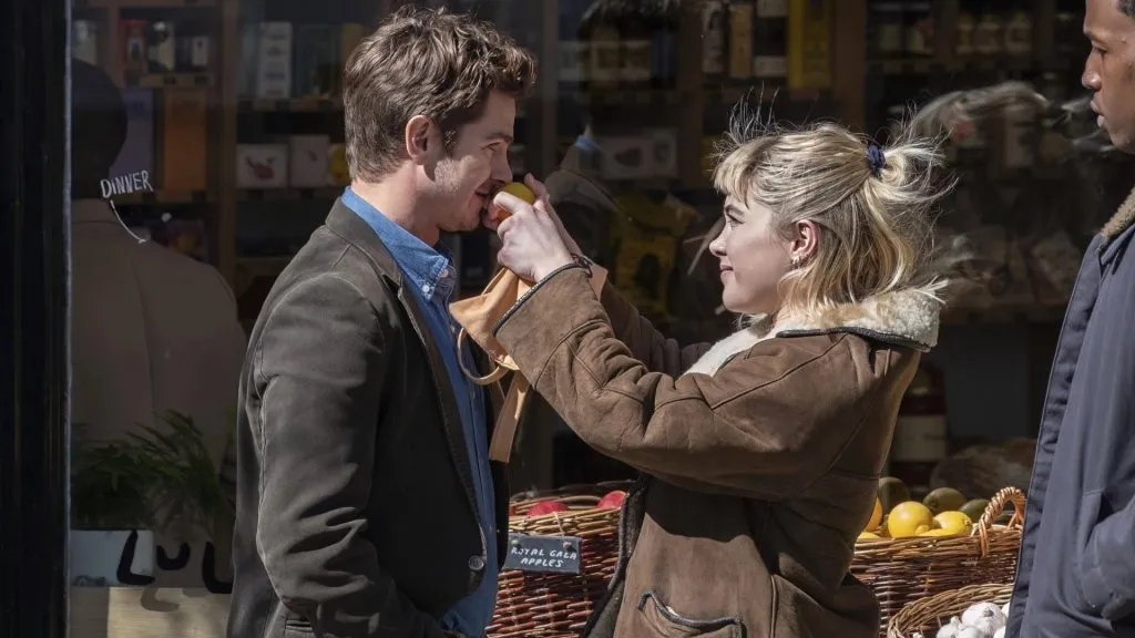 Andrew Garfield and Florence Pugh in We Live in Time.