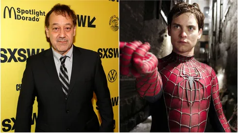 Sam Raimi and Tobey Maguire