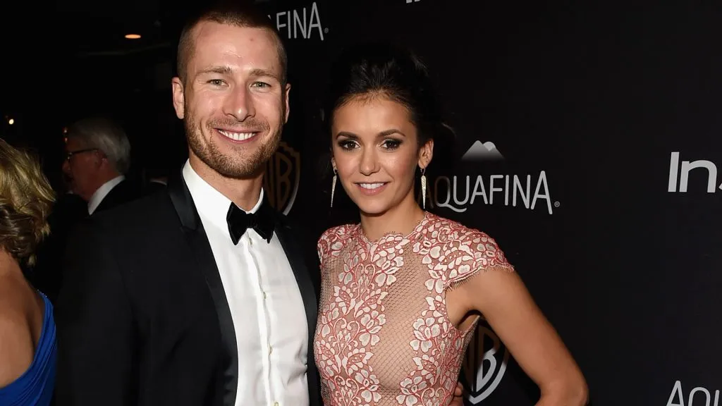 Glen Powell and Nina Dobrev attend The 2016 InStyle And Warner Bros. 73rd Annual Golden Globe Awards Post-Party. (Source: Jason Merritt/Getty Images for InStyle)
