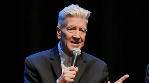 David Lynch speaks onstage during the In Conversation Panel for 'Another Day In The Life" with Ringo Starr, David Lynch and Henry Diltz at Saban Theatre on October 29, 2019 in Beverly Hills, California.