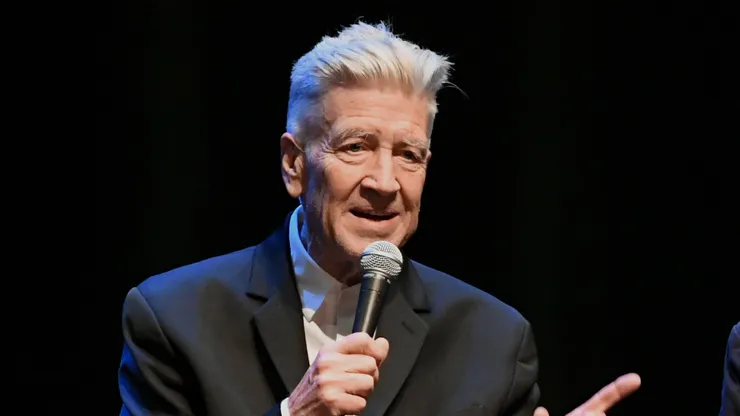 David Lynch speaks onstage during the In Conversation Panel for 'Another Day In The Life" with Ringo Starr, David Lynch and Henry Diltz at Saban Theatre on October 29, 2019 in Beverly Hills, California.