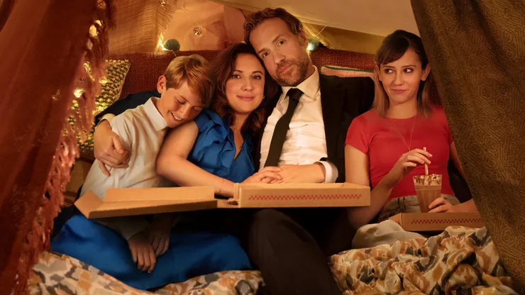 Cooper Turner, Rafe Spall, Esther Smith and Robyn Cara in Trying.