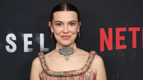 Millie Bobby Brown attends the "Damsel" Photo Call at The Plaza Hotel on February 29, 2024 in New York City.