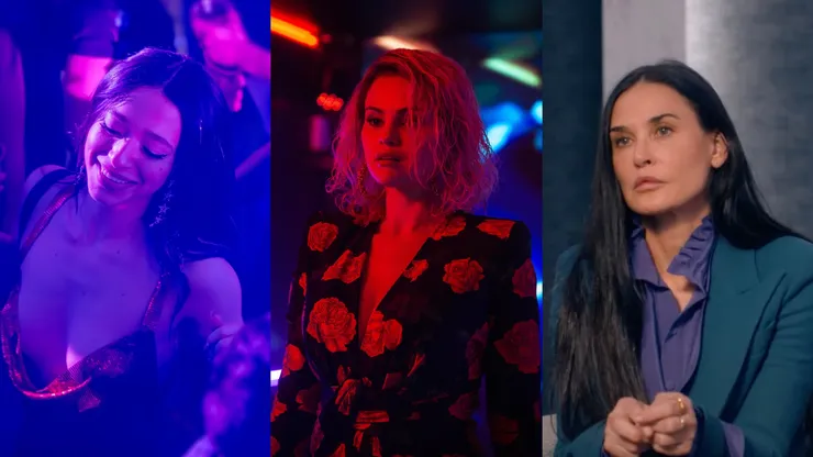 Mikey Madison in "Anora" - Selena Gomez in "Emilia Perez" - Demi Moore in "The Substance"