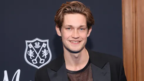 Damian Hardung attends the Berlin premiere of "Maxton Hall" at Zoopalast on April 23, 2024.