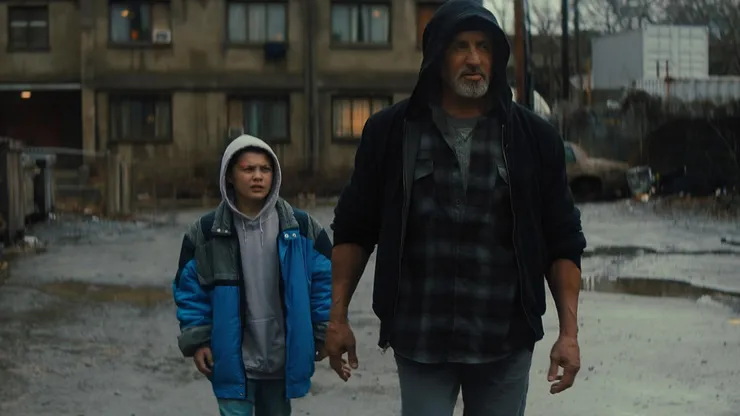 Javon 'Wanna' Walton and Sylvester Stallone in 'Samaritan'
