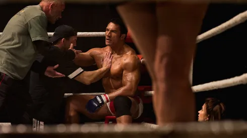 Dwayne Johnson in "The Smashing Machine"