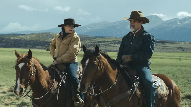 Lili Taylor and Josh Brolin in Outer Range.