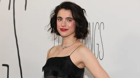 Margaret Qualley attends the "Poor Things" premiere at DGA Theater on December 06, 2023.