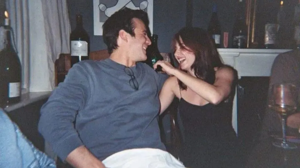 Luke Thompson and Harriet Cains. (Source: @tlukethompson)