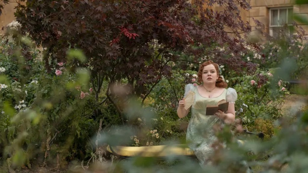 Nicola Coughlan in Bridgerton, Season 3. (Source: IMDb)
