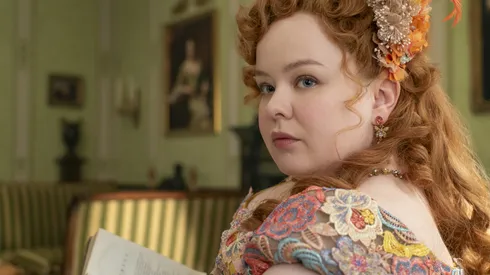 Nicola Coughlan in Bridgerton, Season 3.