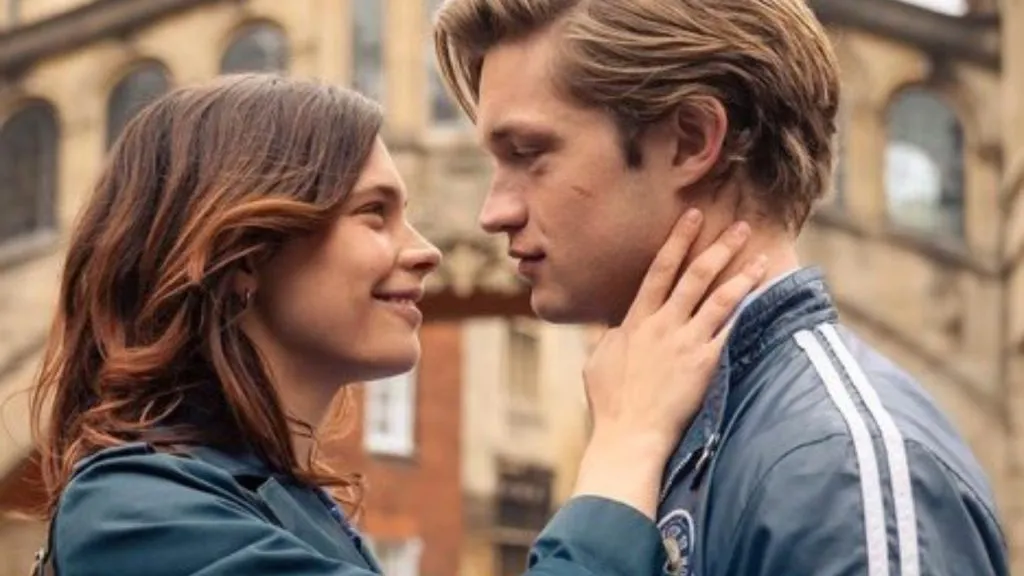 Harriet Herbig-Matten and Damian Hardung in Maxton Hall, Season 1. (Source: Prime Video)