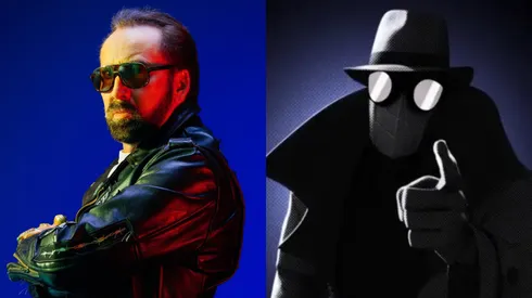 Nicolas Cage and Spider-Man Noir.