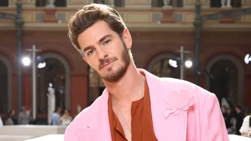 Andrew Garfield attends the Valentino Womenswear Spring/Summer 2024 show.