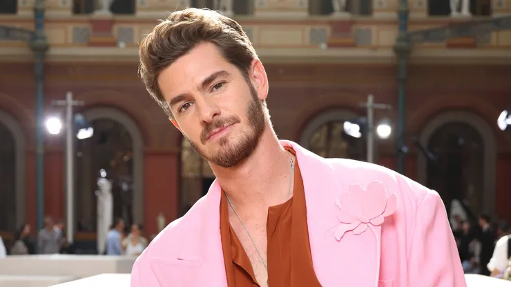 Andrew Garfield attends the Valentino Womenswear Spring/Summer 2024 show.