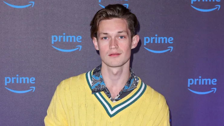 Damian Hardung arrives for the Prime Video Dinner during the 73rd Berlinale International Film Festival at Ayoka on February 21, 2023 in Berlin, Germany.