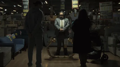 Eduardo Antuña, Estefanía de los Santos and David Pareja in The Coffee Table.