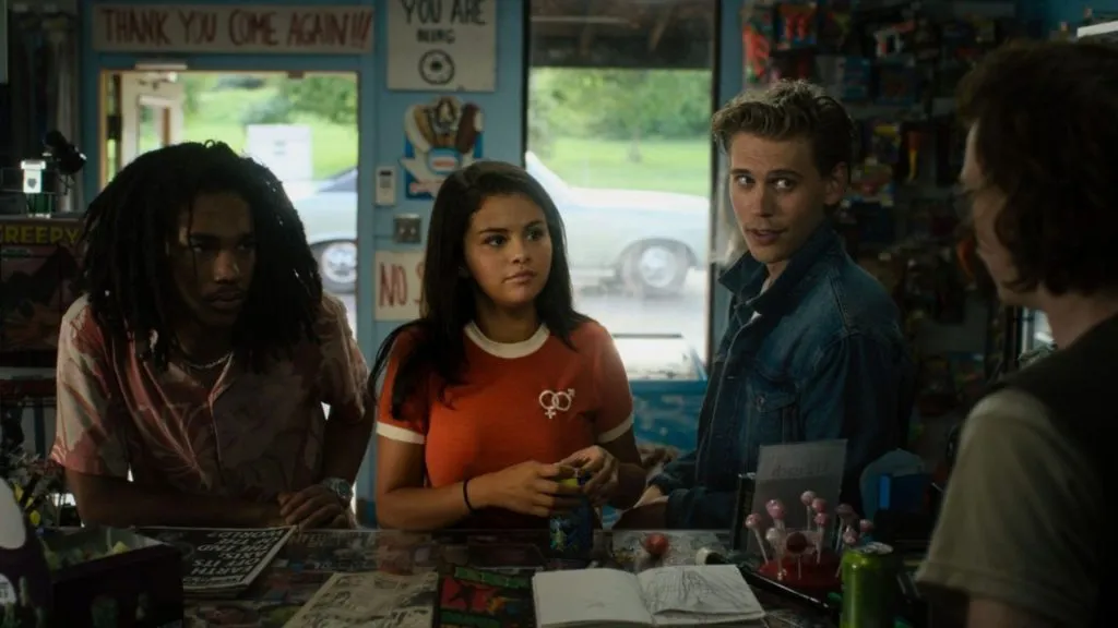 Selena Gomez, Austin Butler, Caleb Landry Jones and Luka Sabbat