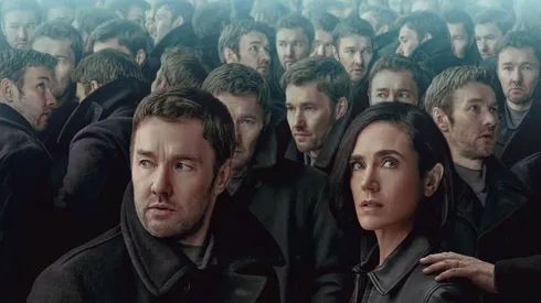 Joel Edgerton and Jennifer Connelly in the poster for Dark Matter.