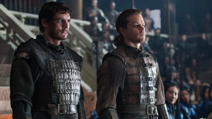 Pedro Pascal and Matt Damon in 'The Great Wall'
