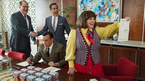 Jerry Seinfeld, Fred Armisen, Jim Gaffigan and Melissa McCarthy in Unfrosted.