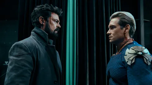 Karl Urban and Antony Starr in The Boys.