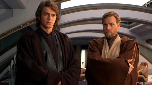 Ewan McGregor and Hayden Christensen in Star Wars: Episode III - Revenge of the Sith.