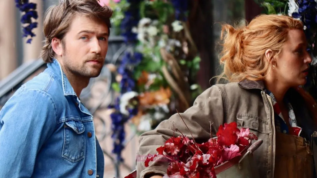 Blake Lively and Brandon Sklenar in It Ends with Us. (Source: IMDb)