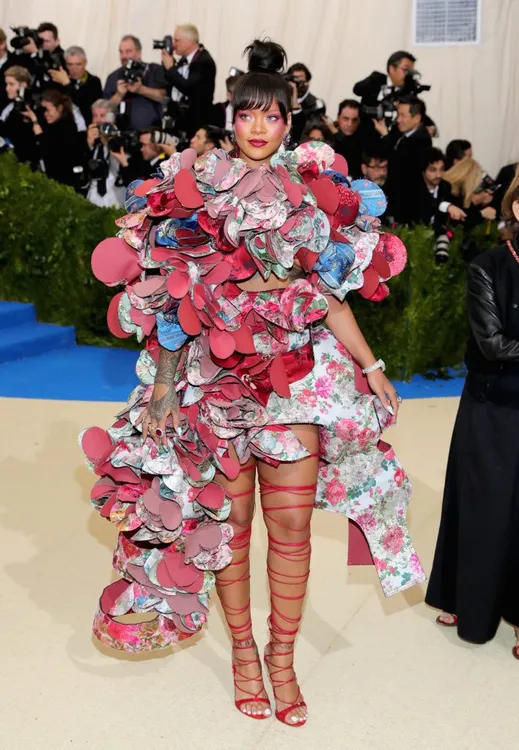 Rihanna attends the “Rei Kawakubo/Comme des Garcons: Art Of The In-Between” Costume Institute Gala at Metropolitan Museum of Art on May 1, 2017 in New York City. (Photo by Neilson Barnard/Getty Images)