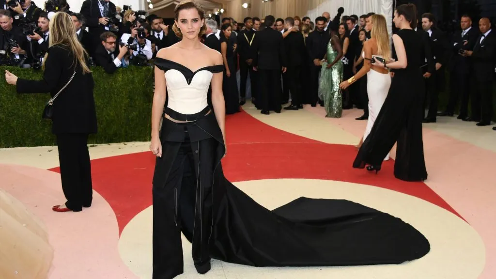 Emma Watson attends the “Manus x Machina: Fashion In An Age Of Technology” Costume Institute Gala at Metropolitan Museum of Art on May 2, 2016. (Source: Larry Busacca/Getty Images)