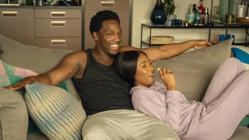 Tosin Cole and Adelayo Adedayo in Supacell.