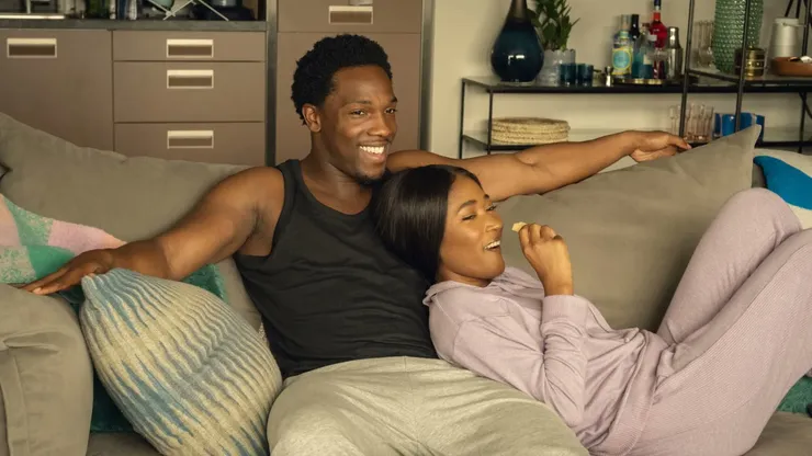 Tosin Cole and Adelayo Adedayo in Supacell.