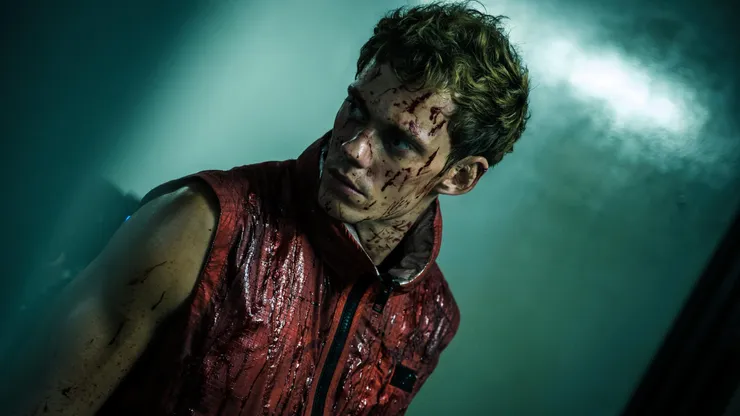 Bill Skarsgård in Boy Kills World.