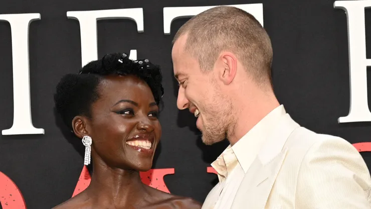 Lupita Nyong'o and Joseph Quinn attend the New York Premiere of "A Quiet Place: Day One" in partnership with Tribeca Festival at AMC Lincoln Square on June 26, 2024, in New York, New York.