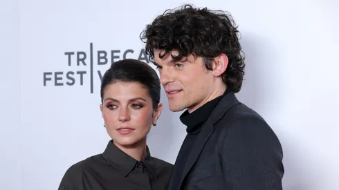 Emily Bader and Edward Bluemel attend the "My Lady Jane" Premiere during the 2024 Tribeca Festival at SVA Theater on June 12, 2024 in New York City.