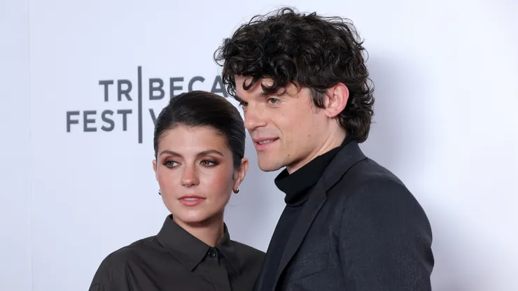 Emily Bader and Edward Bluemel attend the "My Lady Jane" Premiere during the 2024 Tribeca Festival at SVA Theater on June 12, 2024 in New York City.