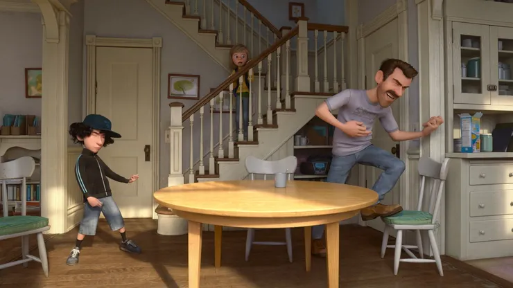 Kyle MacLachlan, Kaitlyn Dias and Ben Cox in Riley's First Date?.