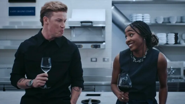 Will Poulter and Ayo Edebiri in The Bear, Season 3.