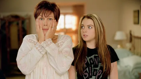 Jamie Lee Curtis and Lindsay Lohan in Freaky Friday.