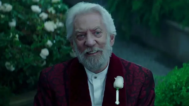 Donald Sutherland in 'The Hunger Games' saga