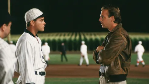 Kevin Costner and Ray Liotta in "Field of Dreams"