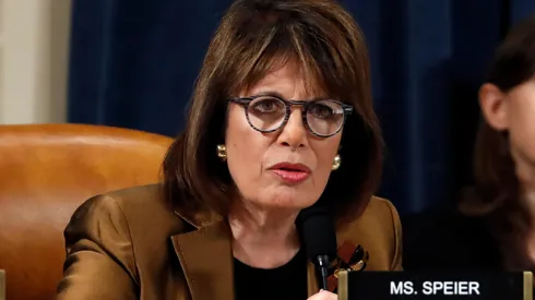 Jackie Speier U.S. Rep. Jackie Speier (D-CA) questions Jennifer Williams, adviser to Vice President Mike Pence for European and Russian Affairs, and Lt. Col. Alexander Vindman, National Security Council Director for European Affairs, during a hearing before the House Intelligence Committee in the Longworth House Office Building on Capitol Hill November 19, 2019 in Washington, DC.