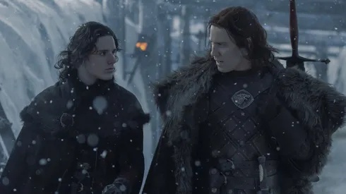 Harry Collett and Tom Taylor in House of the Dragon, Season 2.