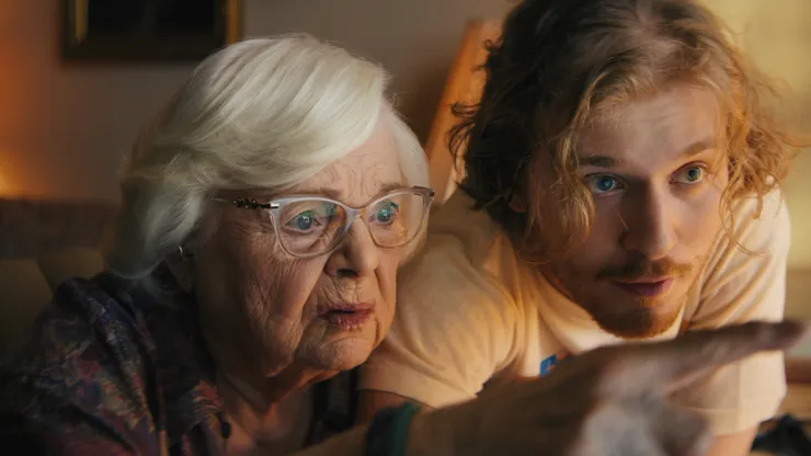 June Squibb and Fred Hechinger in Thelma.