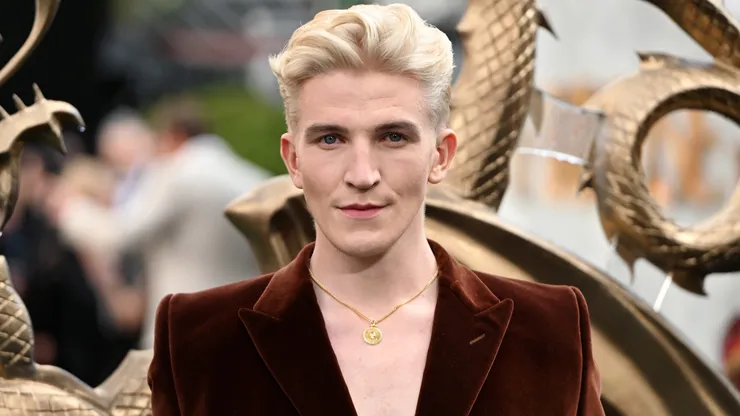 Ewan Mitchell attends the UK Premiere of "House Of The Dragon" Season 2 at the Odeon Luxe Leicester Square on June 10, 2024.