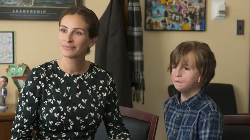 Julia Roberts and Jacob Tremblay in "Wonder".