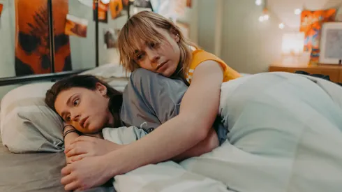 Nicole Wallace and Clara Galle in Raising Voices.