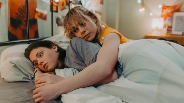 Nicole Wallace and Clara Galle in Raising Voices.