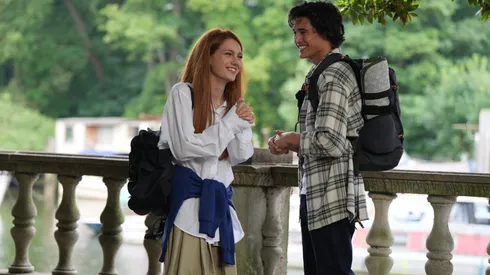 Liam Woodrum and Emily Carey in Geek Girl.